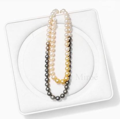 7.5-9mm Rare South Sea Pearl Long Necklace (with GRC Certified)