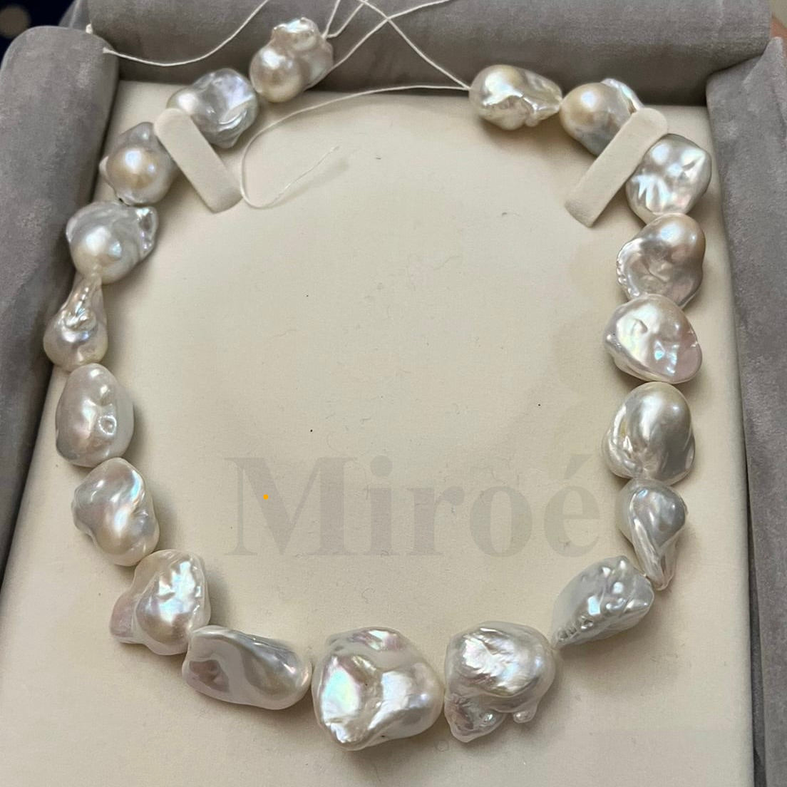 22mm Fan Baroque Pearl Necklace | Men’s Baroque Collection
