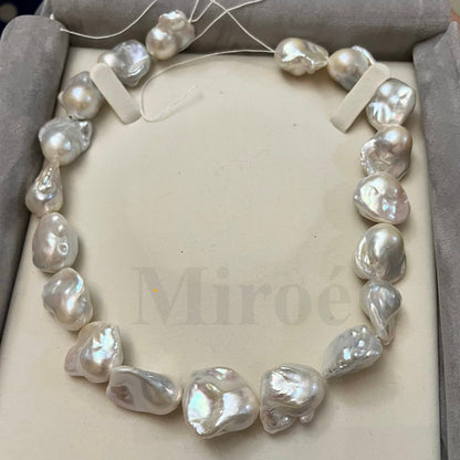 22mm Fan Baroque Pearl Necklace | Men’s Baroque Collection