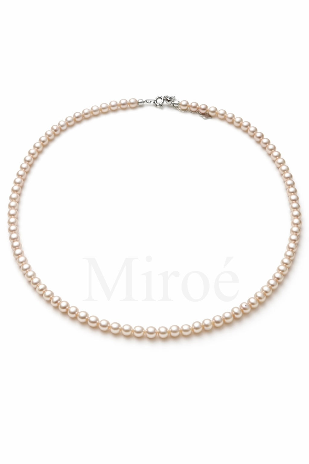 5mm 經典海水奶白色珍珠頸鏈