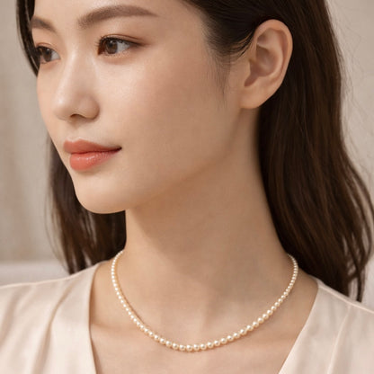 3-3.5mm 日本海水 Akoya 珍珠頸鏈