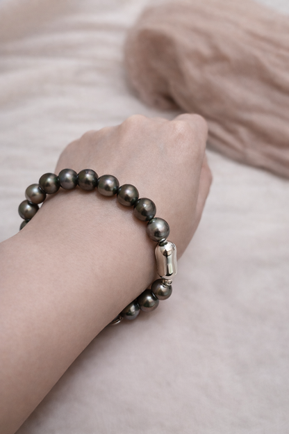 10mm Tahitian Black Pearl Bracelet