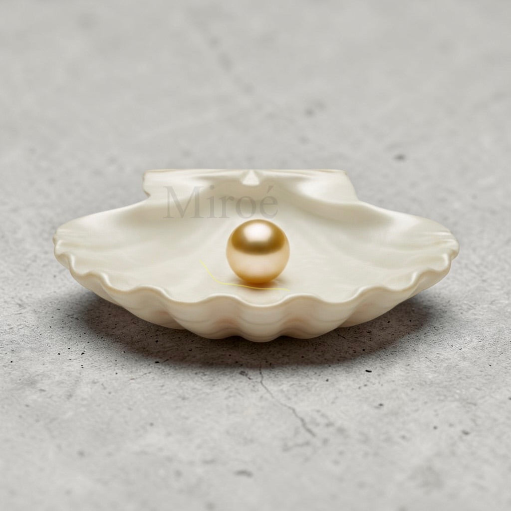 9.9mm South Sea Golden Pearl | Deep Golden Round Mirror-Luster Grade - Loose Pearl